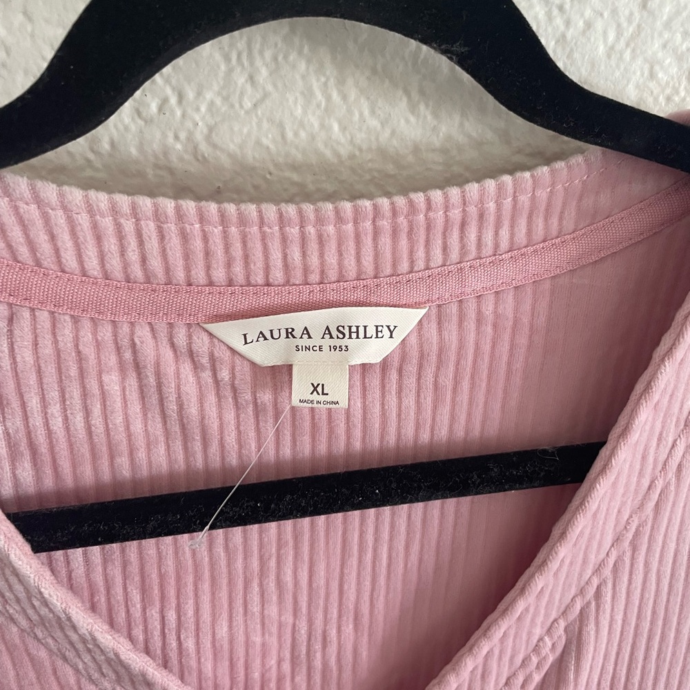 Soft Pink Ribbed Cardigan - Picture 6 of 7